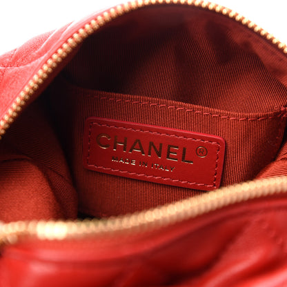 Chanel Lambskin Quilted Small Perfect Meeting Hobo Red 8 of 11