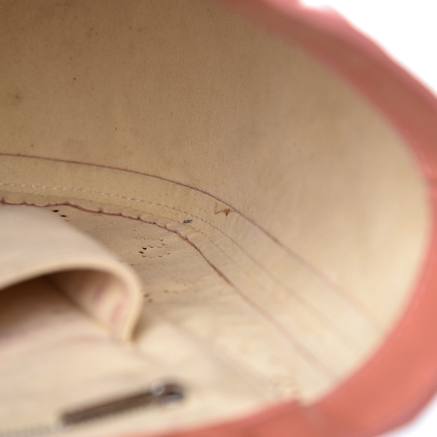 Patent Perforated CC No 5 Tote Coral