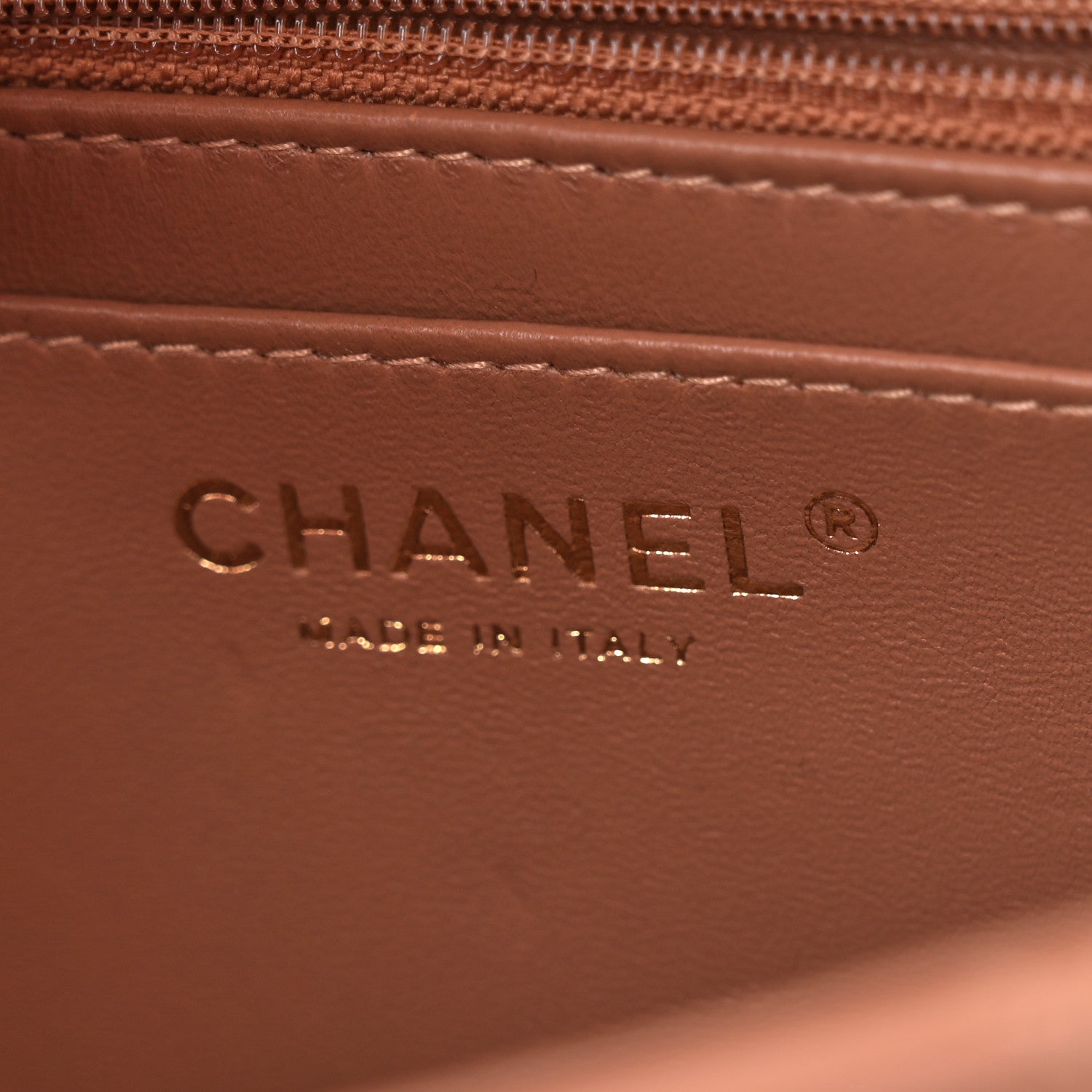 Chanel Lambskin Quilted Mini Rectangular Flap Brown 6 of 12
