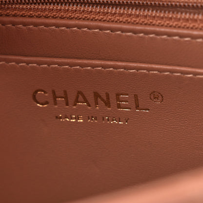Chanel Lambskin Quilted Mini Rectangular Flap Brown 6 of 12