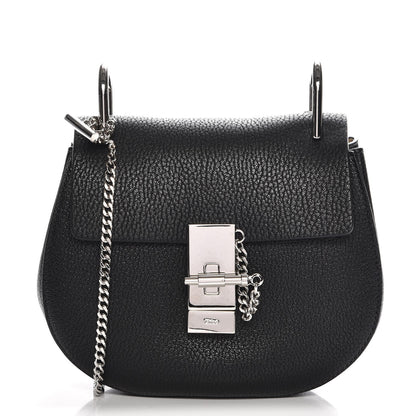 Chloe Grained Lambskin Mini Drew Shoulder Bag Black 1 of 7