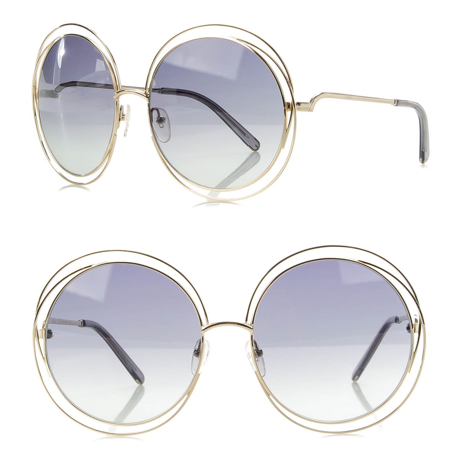 Oversize Round Carlina Oversized Round Sunglasses CE114S Gold Light Grey