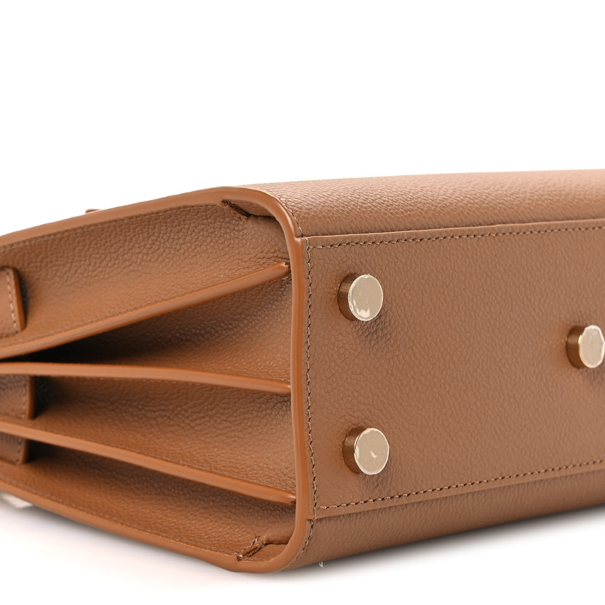 Grained Calfskin Nano Supple Sac De Jour Cinnamon