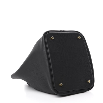 Hermes Taurillon Clemence Picotin Lock 22 MM Black 4 of 10