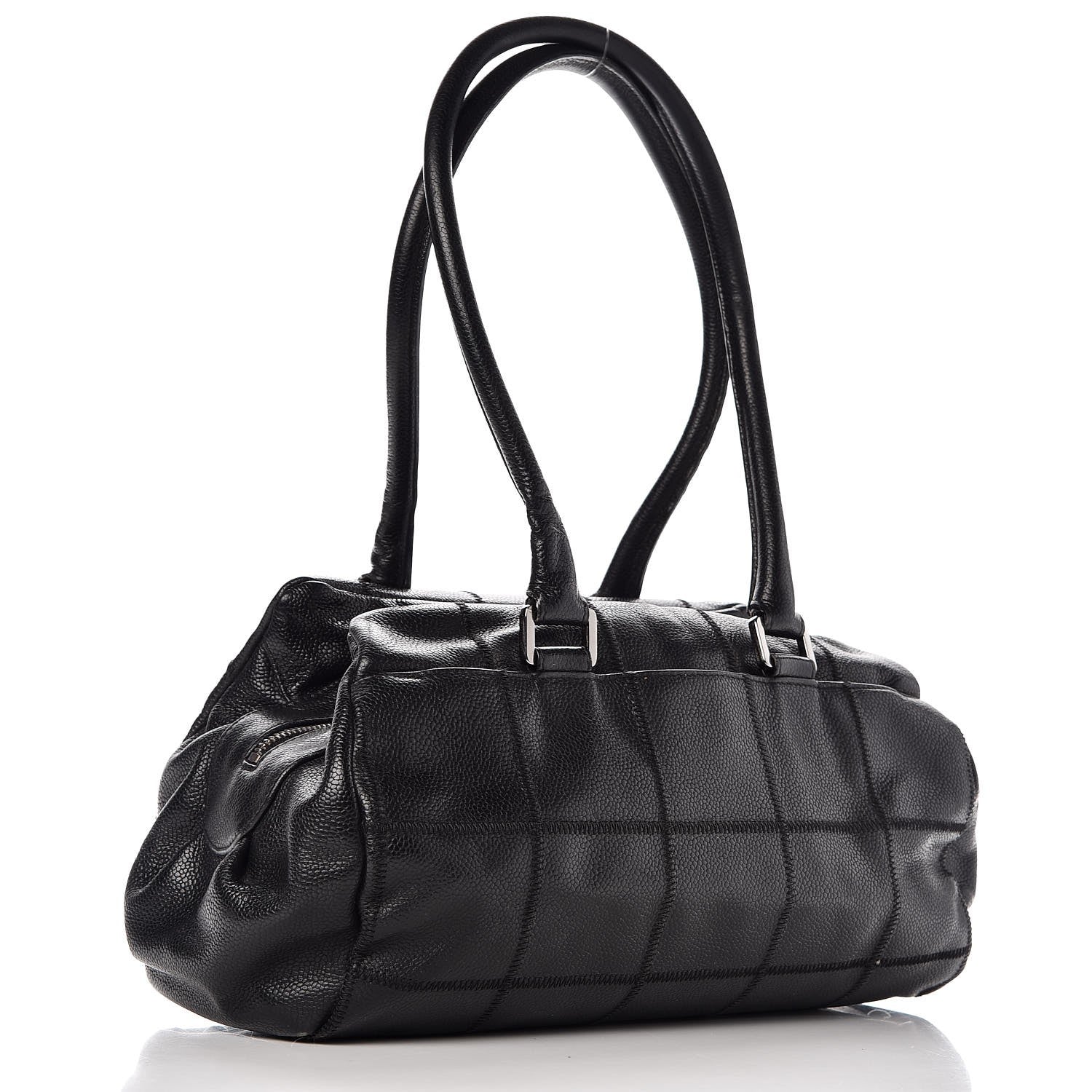 Chanel Caviar Square Stitched Medium Tote Black 3 of 16