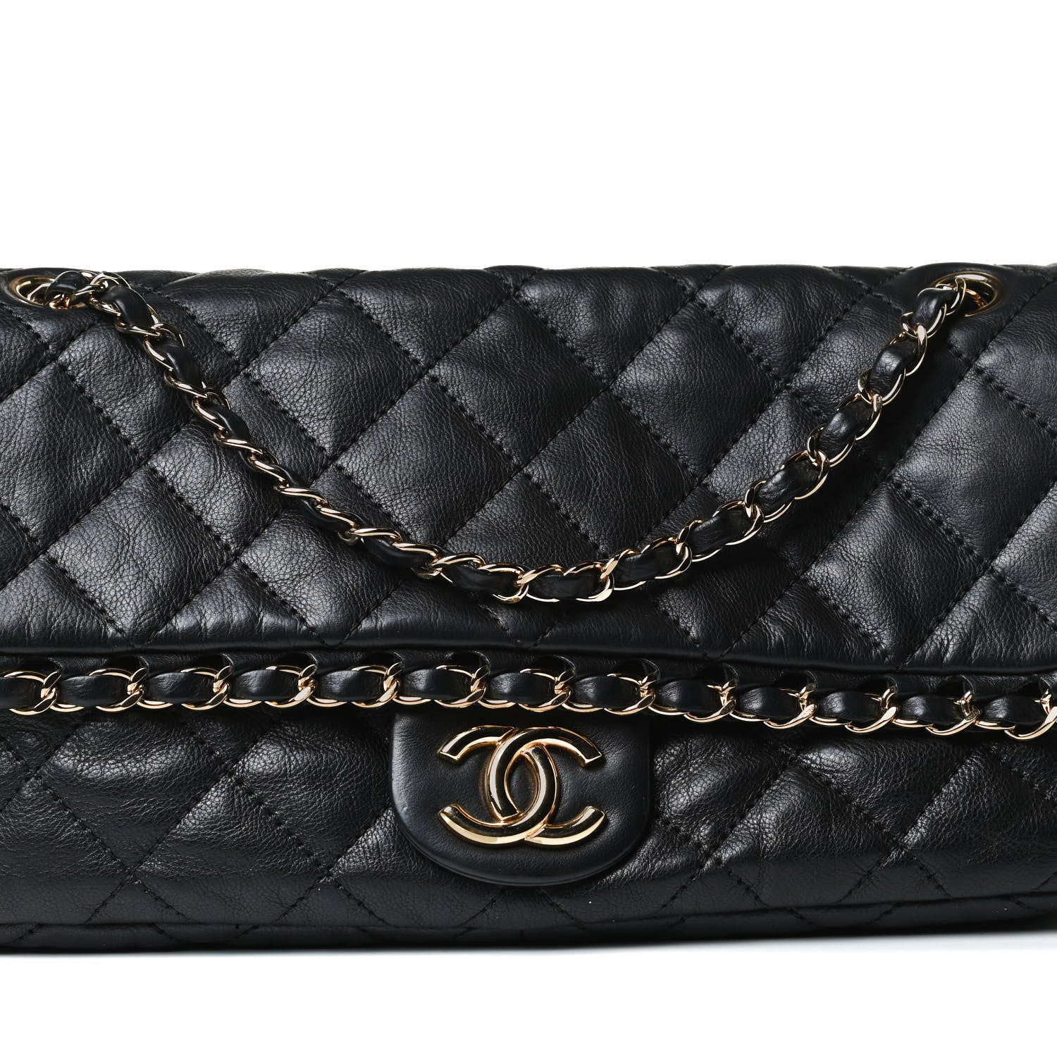 Chanel Calfskin Quilted Medium Chain Me Flap Black 8 of 16