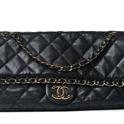 Chanel Calfskin Quilted Medium Chain Me Flap Black 8 of 16