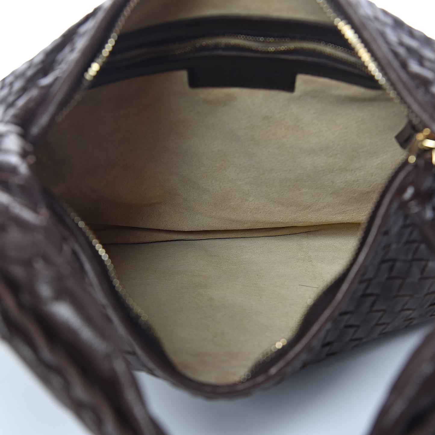 Nappa Intrecciato Medium Veneta Hobo Ebano