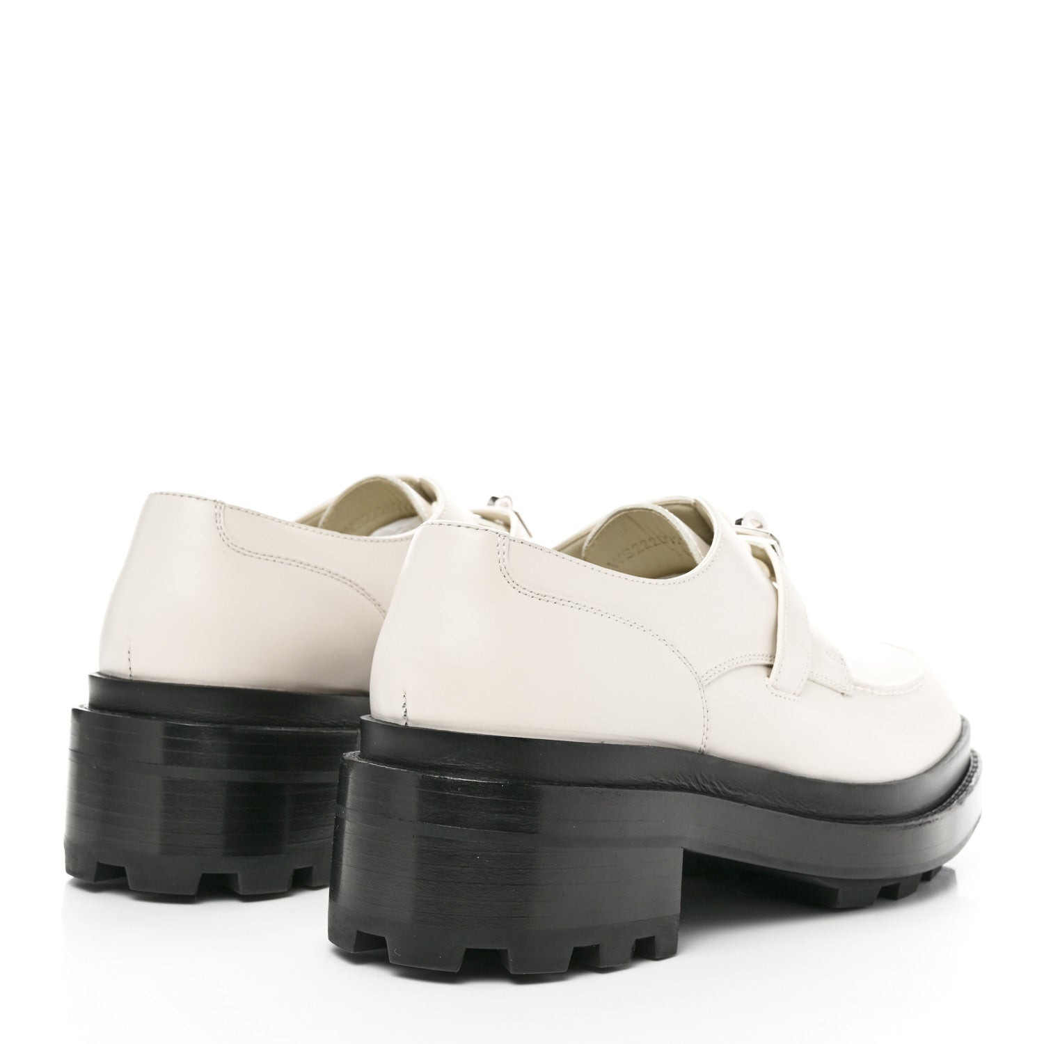 Hermes Glossed Calfskin First Derby 38.5 Beige Glaise 4 of 8