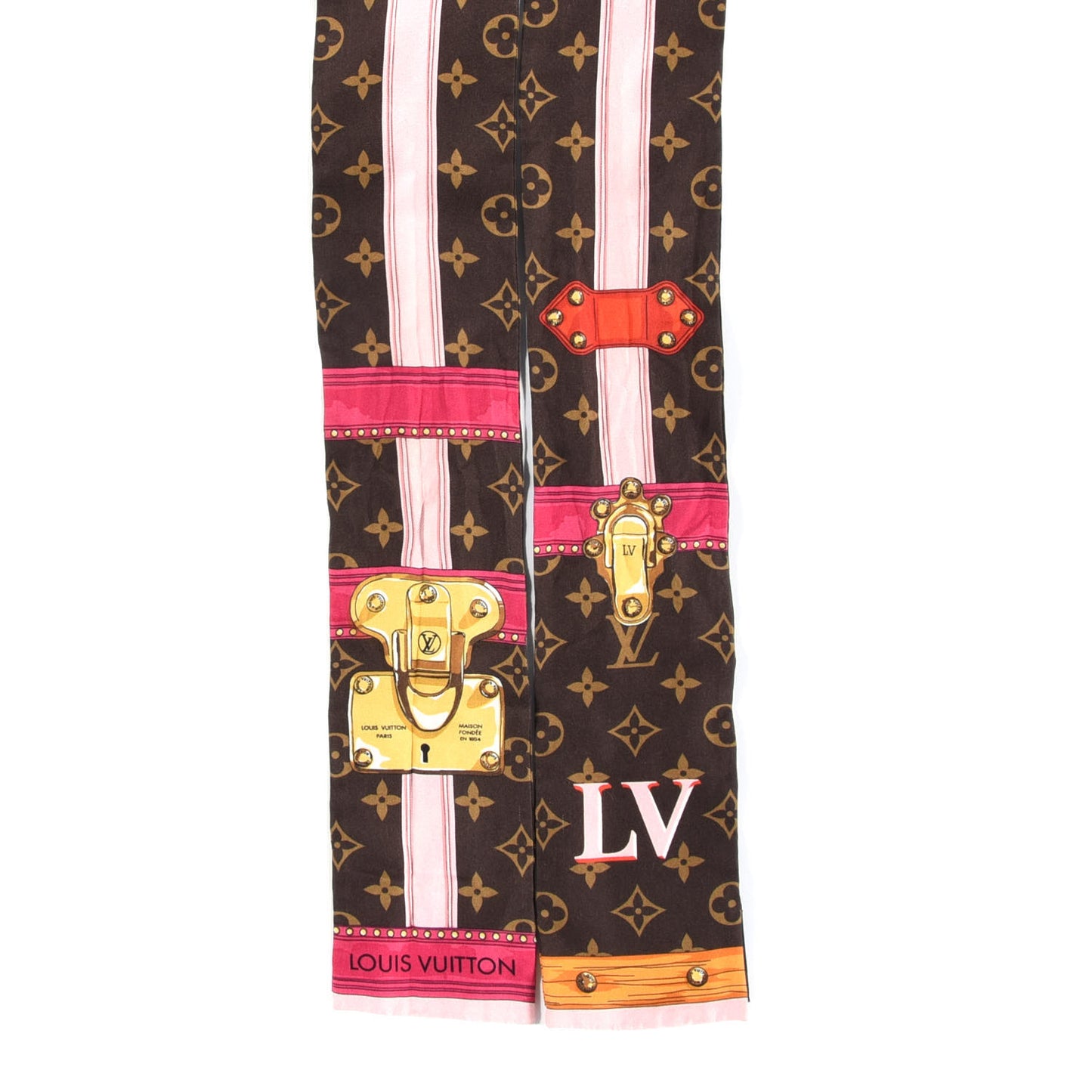 Silk Monogram Summer Trunks Bandeau Brown