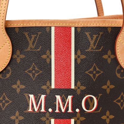 Louis Vuitton Monogram My LV Heritage Neverfull MM Fuchsia White 8 of 10