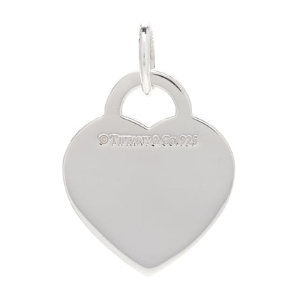 Tiffany Sterling Silver Mom Heart Tag Charm 3 of 4