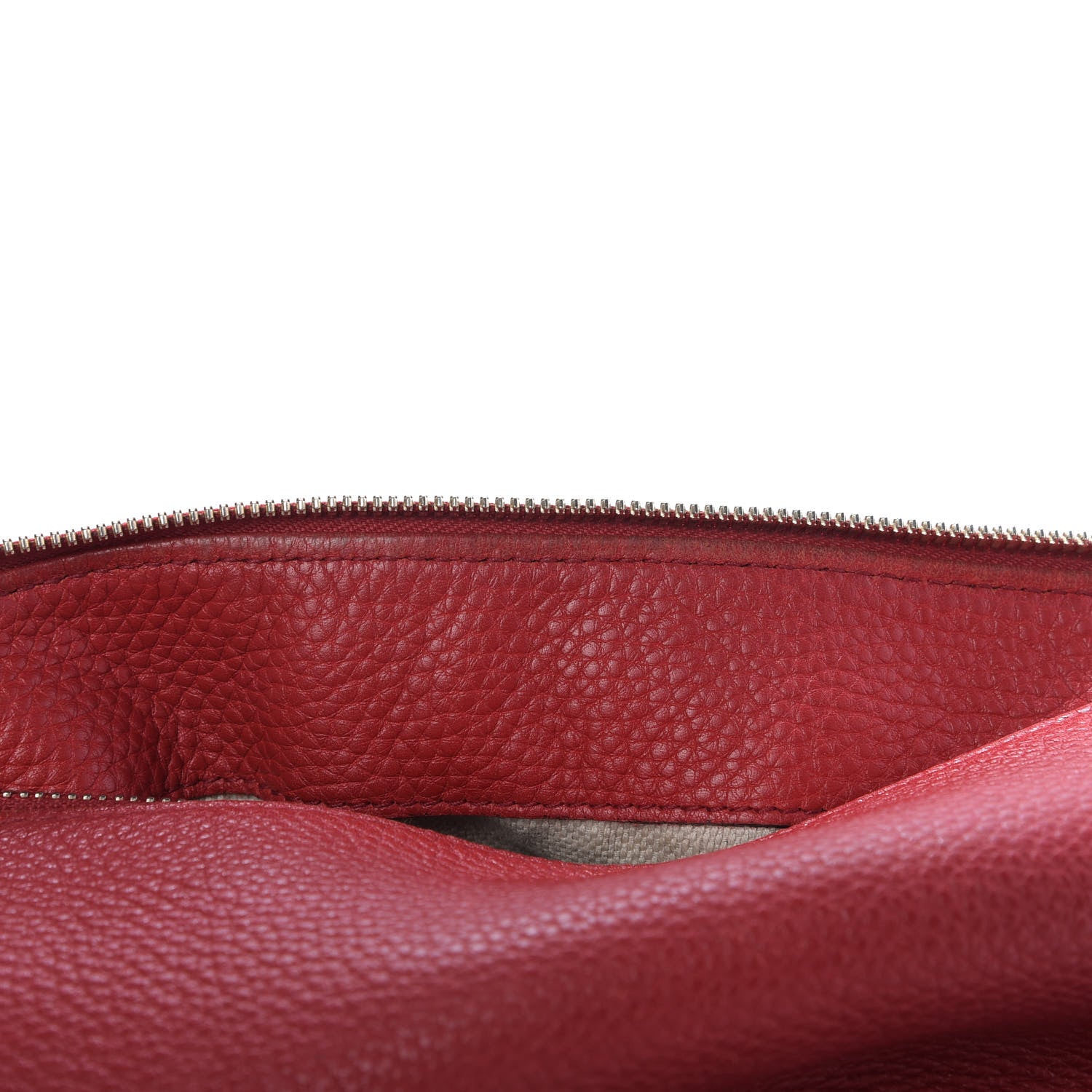 Gucci Pebbled Calfskin Large Soho Hobo Tabasco Red 13 of 13