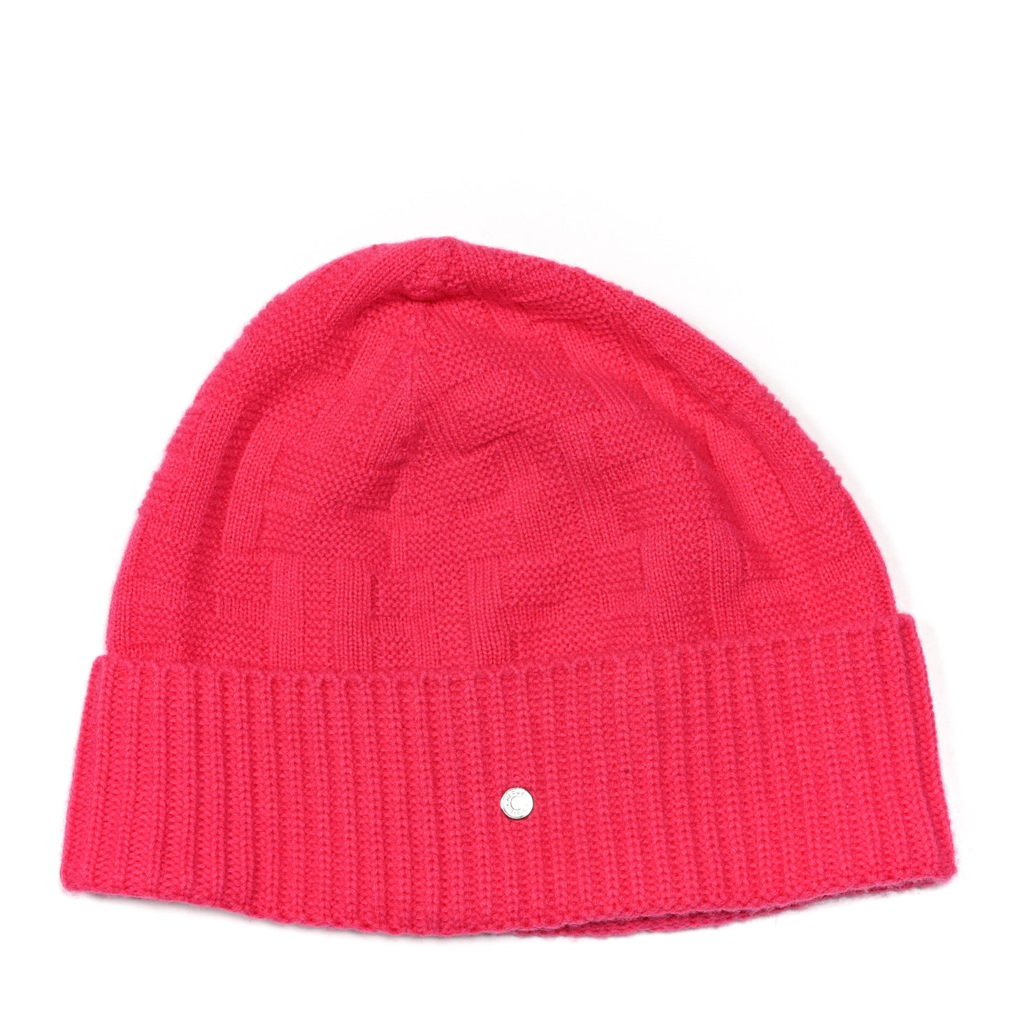 Wool Beanie Hat L Rose Flash