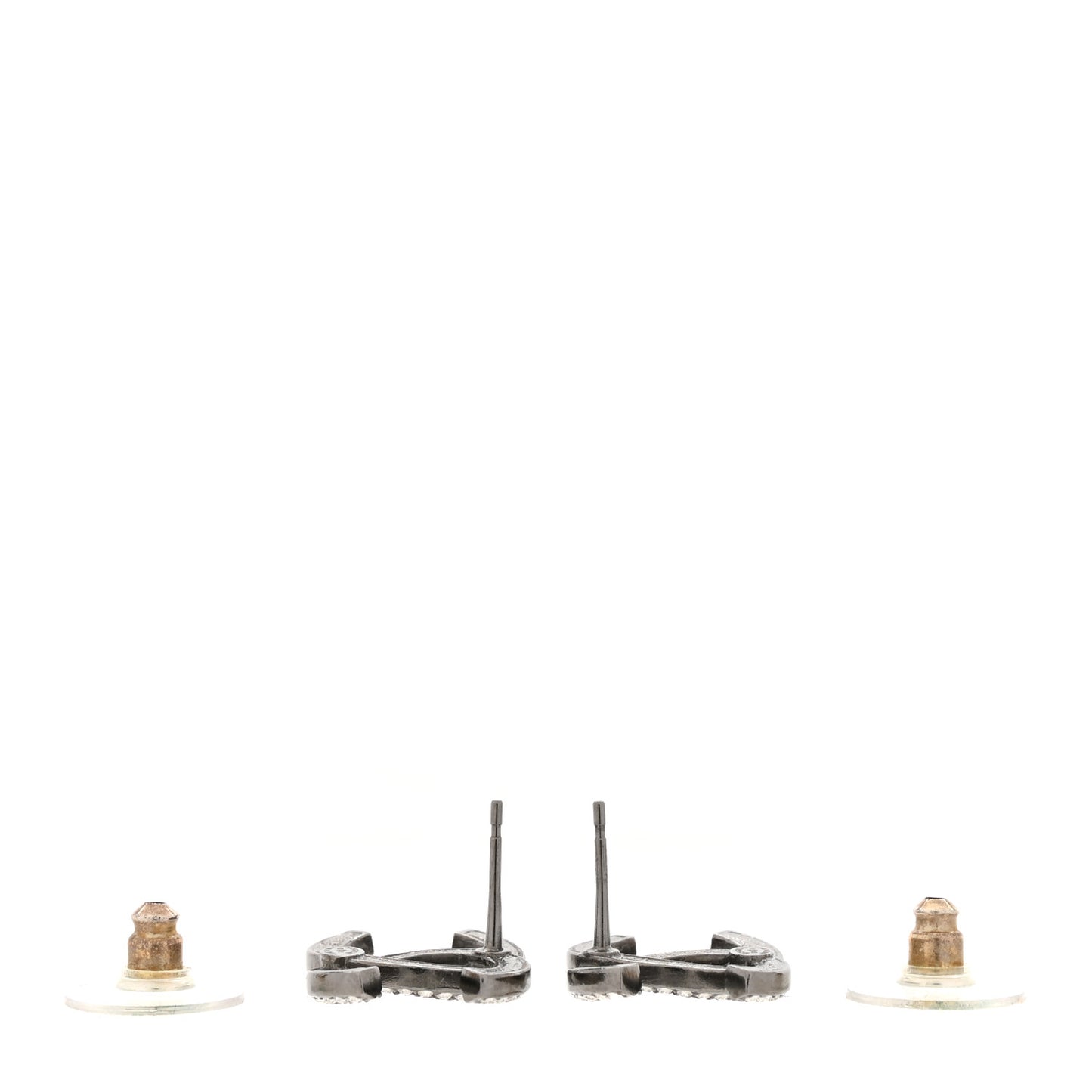 Ruthenium Crystal CC Earrings