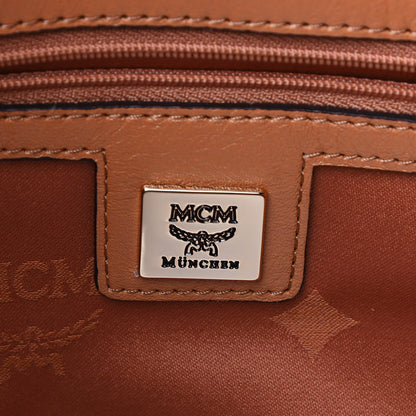 MCM Calfskin Ottomar Monogram Tote Cognac 8 of 13