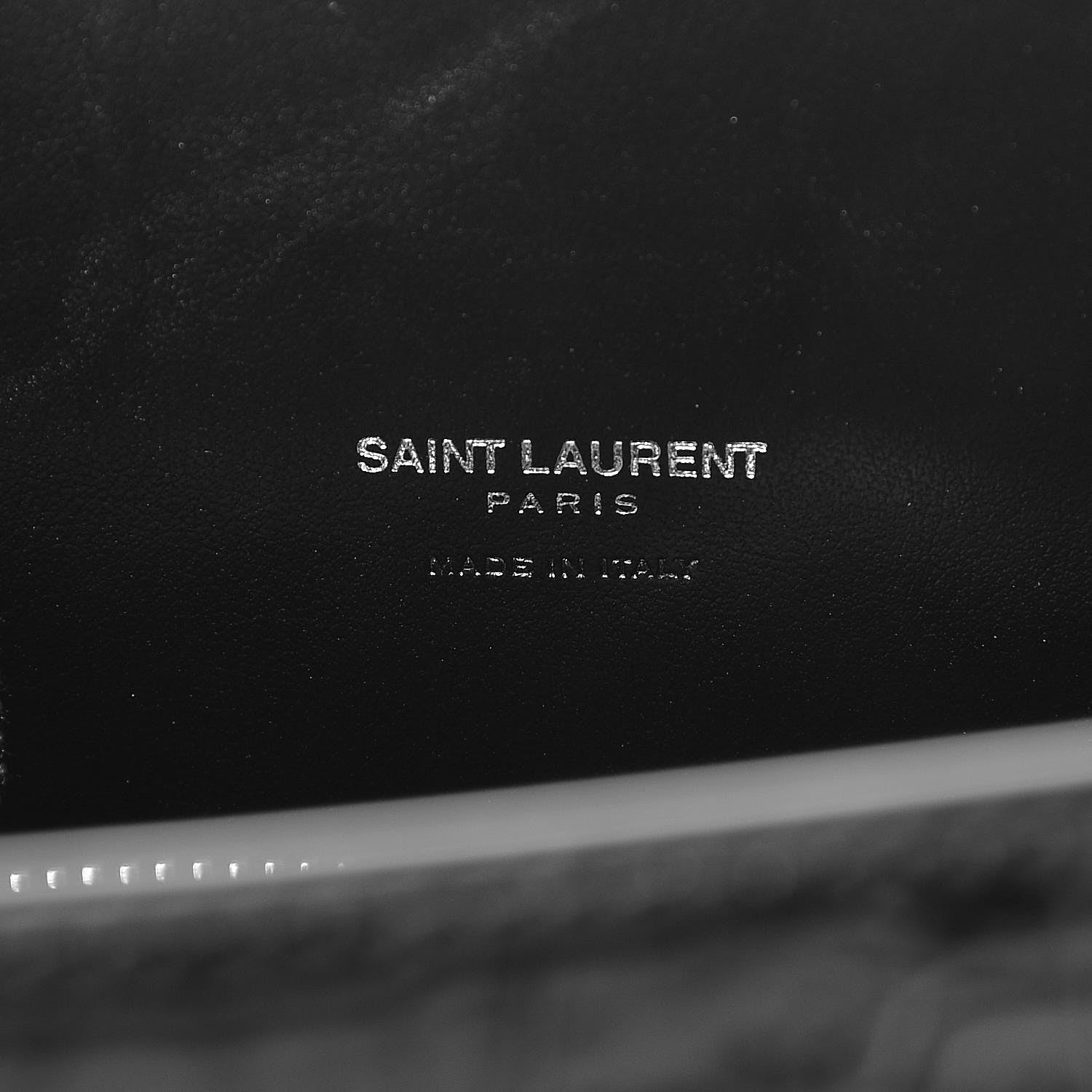 Saint Laurent Calfskin Crocodile Embossed Baby Sac De Jour Black 7 of 9