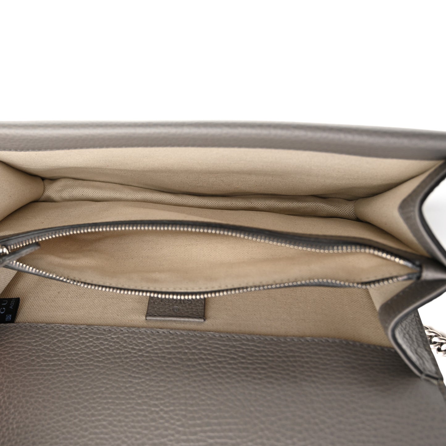 Pebbled Calfskin Small Dionysus Shoulder Bag Dusty Grey