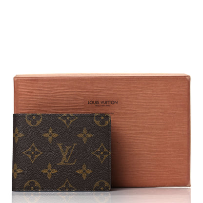 Louis Vuitton Monogram Mens Porte-Billets 3 Card Billfold Wallet 10 of 10