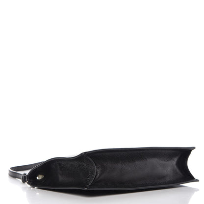 Prada Glace Calf Etiquette Clutch Black Astrale 4 of 10