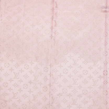 Louis Vuitton Silk Wool Monogram Shine Shawl Rose 5 of 6