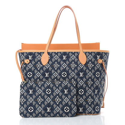 Louis Vuitton Jacquard Since 1854 Neverfull MM Blue 12 of 12