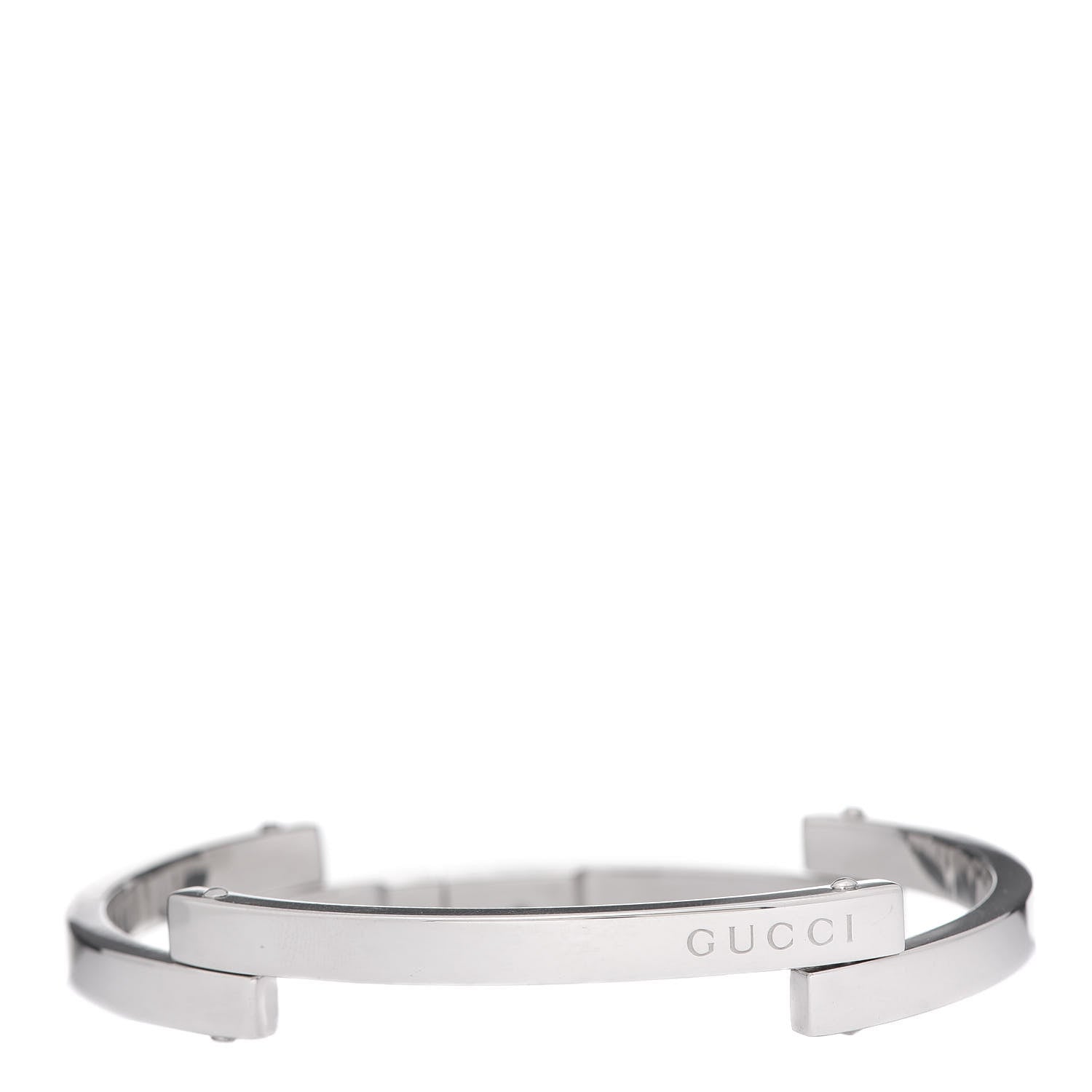 Gucci Sterling Silver Logo Bar Bracelet 1 of 6