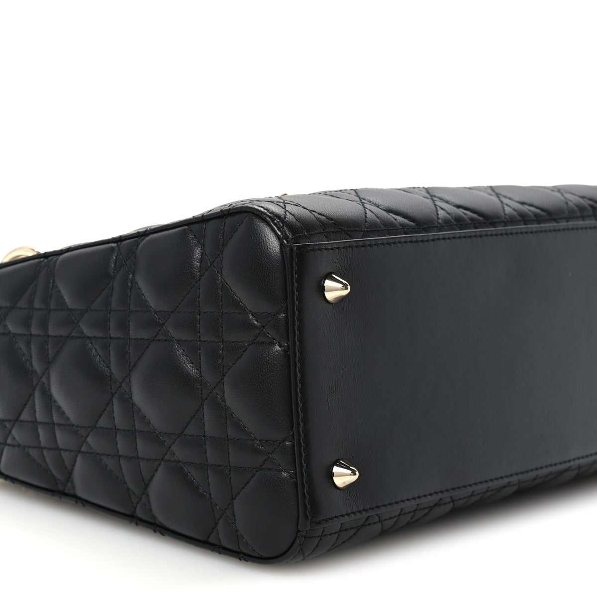 Lambskin Cannage Medium Lady Dior Black