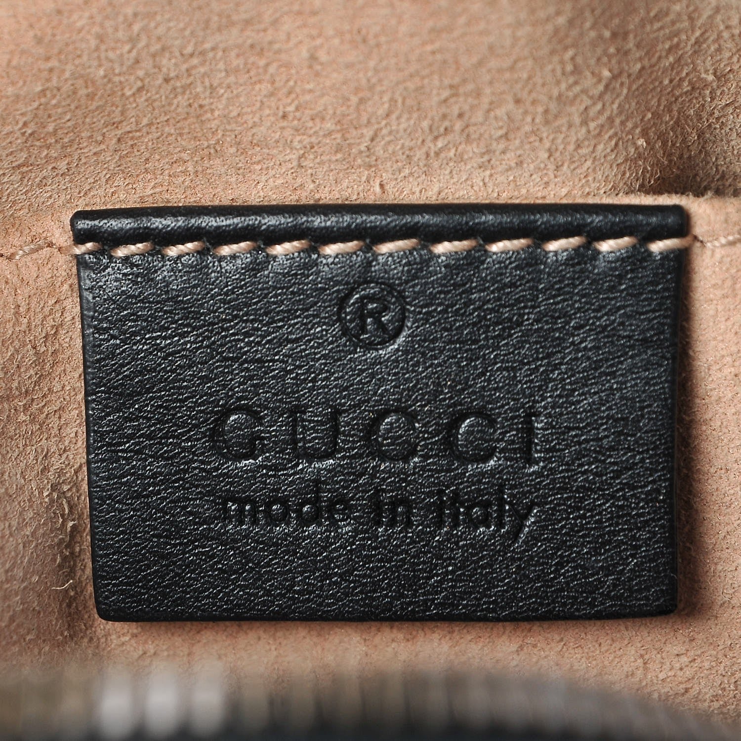 Gucci Calfskin Matelasse Small GG Marmont Chain Shoulder Bag Black 5 of 8