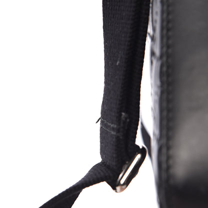 Gucci Guccissima Signature Medium Flat Messenger Bag Black 12 of 13