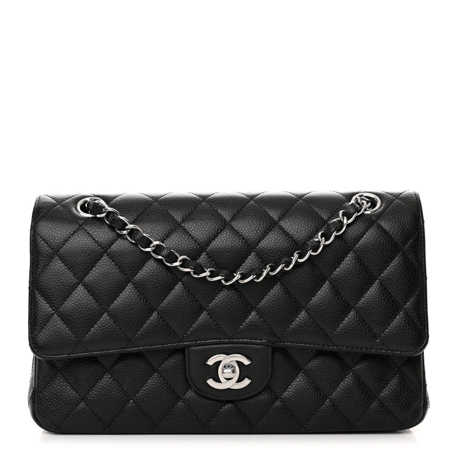 Chanel Caviar Quilted Medium Double Flap Black 1 of 16