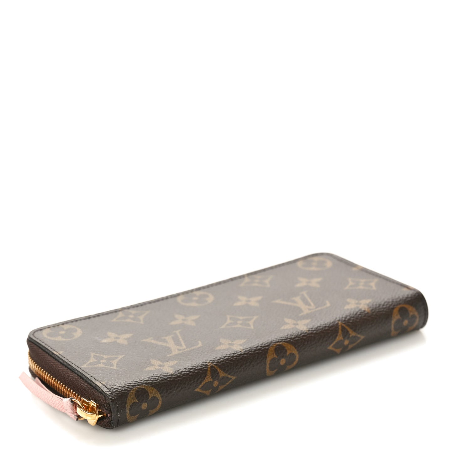 Monogram Clemence Wallet Rose Ballerine