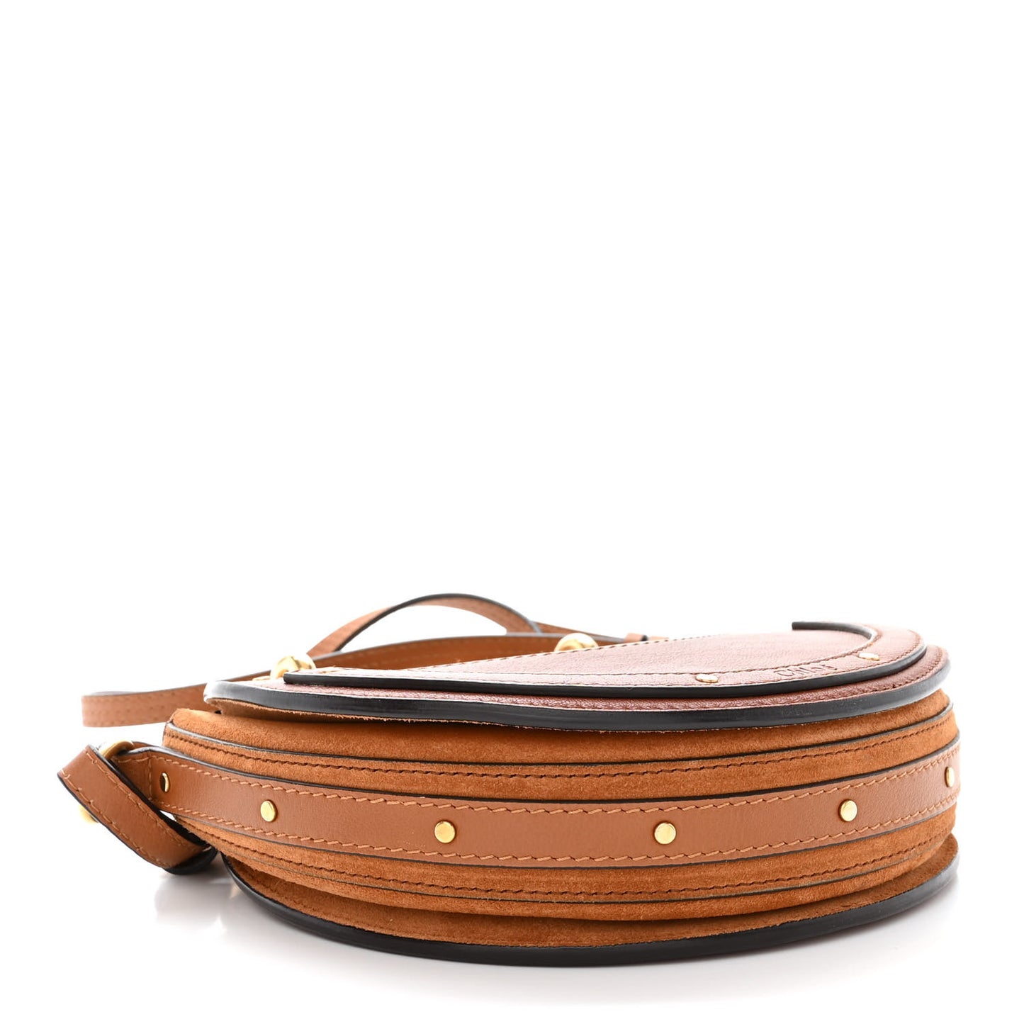 Shiny Goatskin Smooth Calfskin Suede Small Pixie Bag Saffron Red