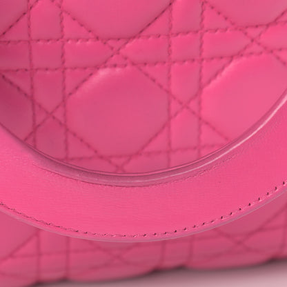 Christian Dior Lambskin Cannage Medium Lady Dior Pink 13 of 15