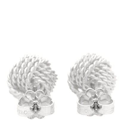 Tiffany Sterling Silver Twist Knot Earrings 3 of 5