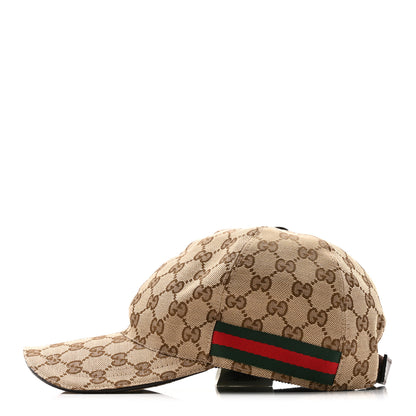 Gucci Monogram Web Baseball Hat M Beige Cocoa 4 of 9