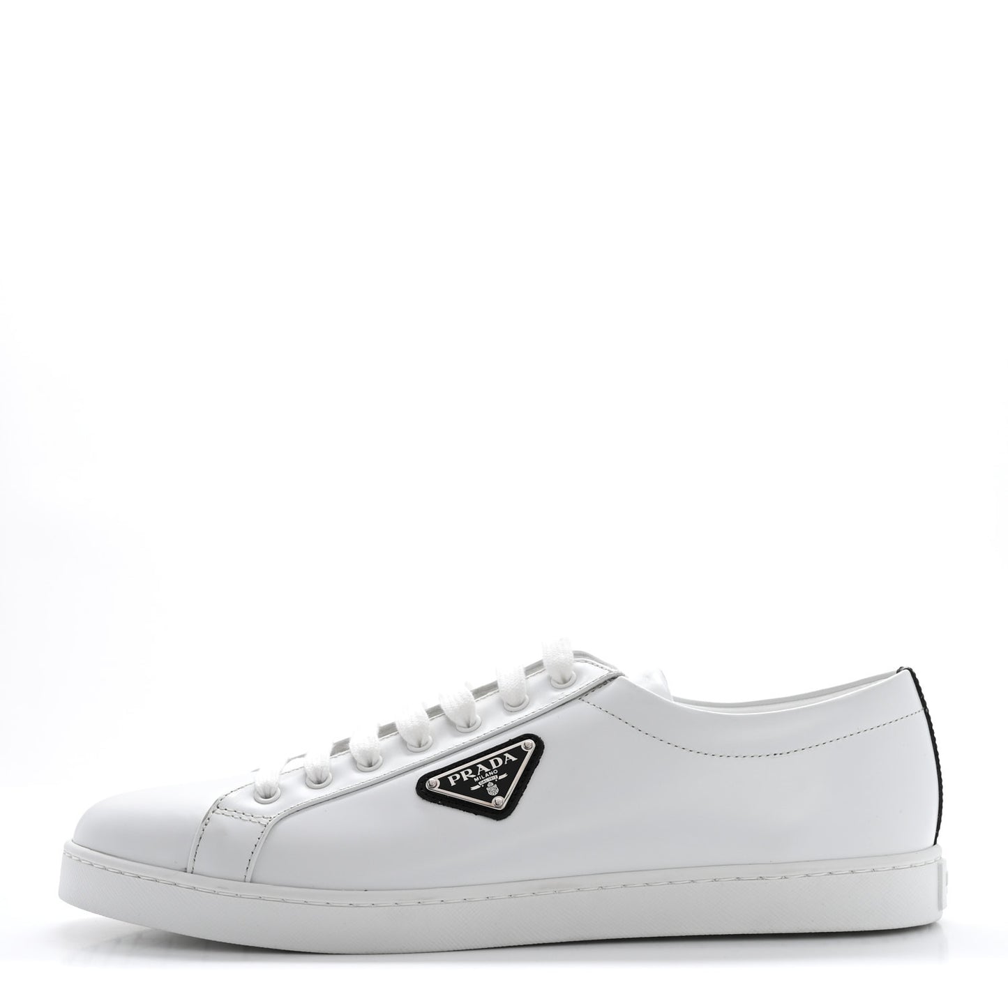 Spazzolato Rois Triangle Logo Mens Low Top  Sneakers 9.5 White Black