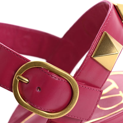 Valentino Garavani Calfskin Roman Stud 60mm Sandals 40 Blossom 11 of 12