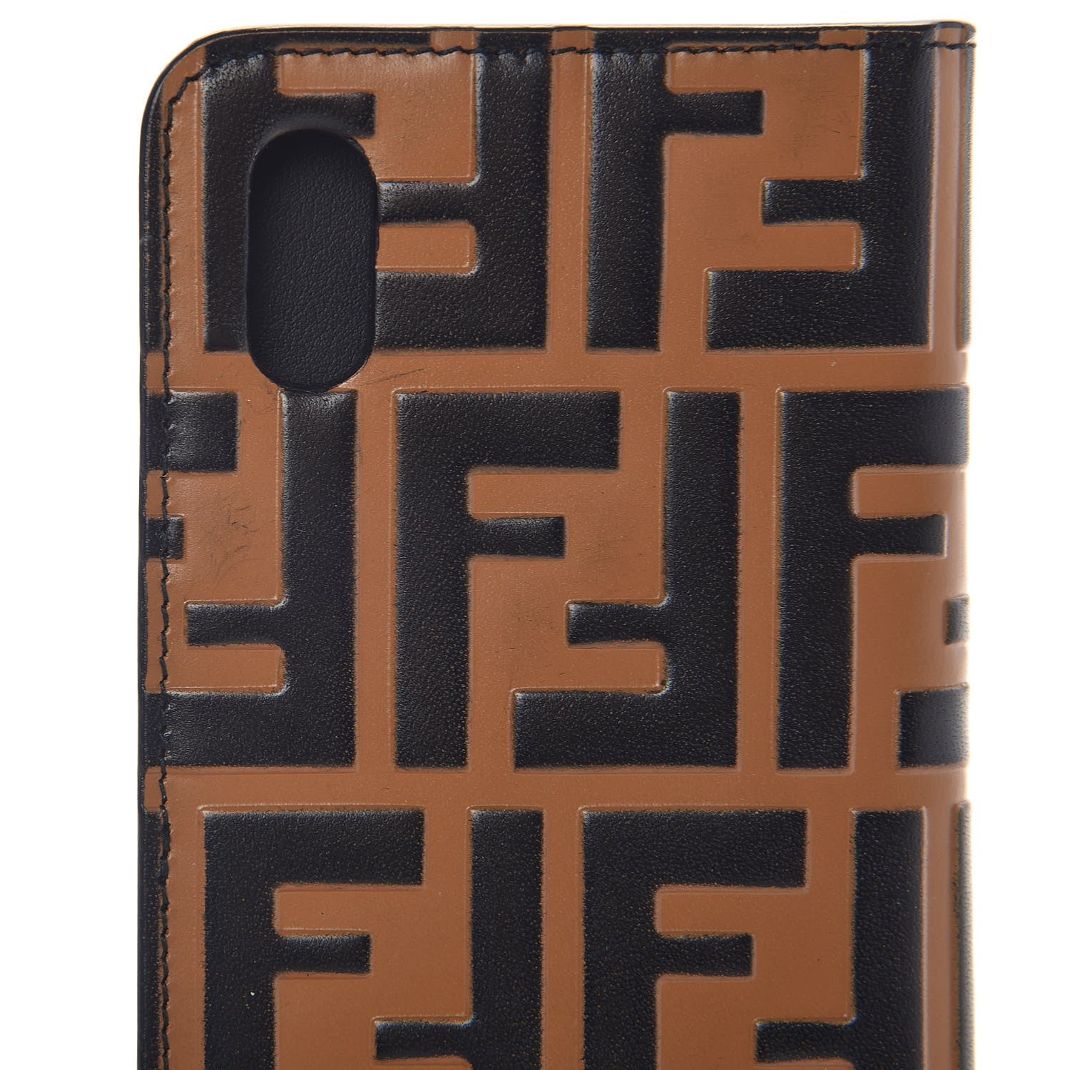 Fendi Calfskin FF Embossed IPhone X Case Tobacco 7 of 8