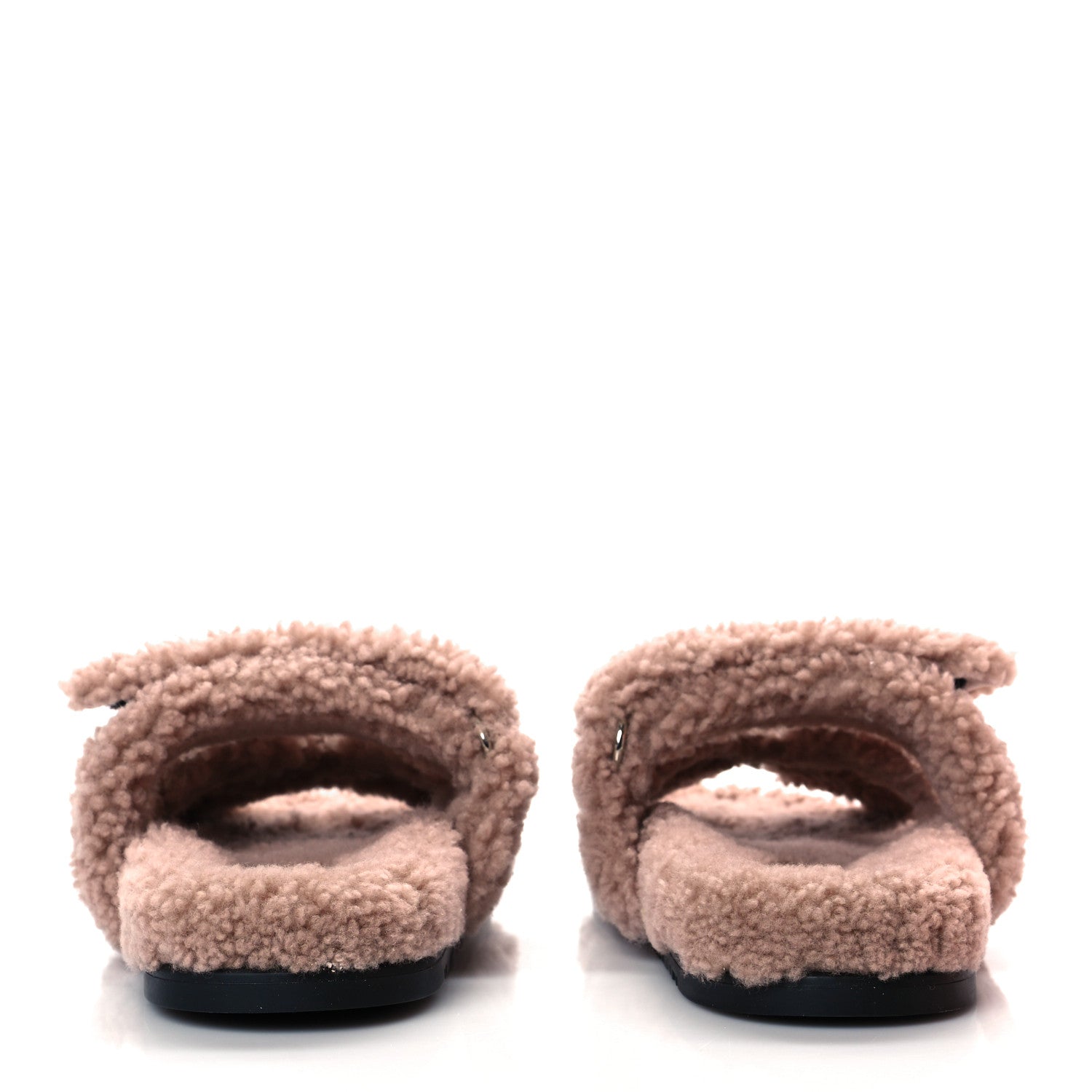 Hermes Woolskin Womens Chypre Sandals 36 Bois De Santal 4 of 8