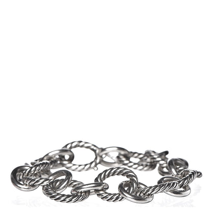 David Yurman Sterling Silver 12mm Large Oval Link Bracelet 1 of 4