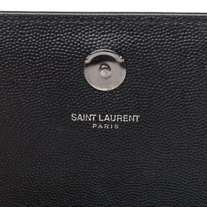 Saint Laurent Grain De Poudre Medium Classic Monogram Kate Satchel Black 7 of 10