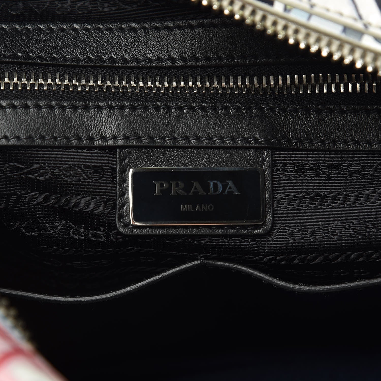 Prada X JAMES JEAN Vitello Comics Flat Messenger Bag Azzurro 7 of 11