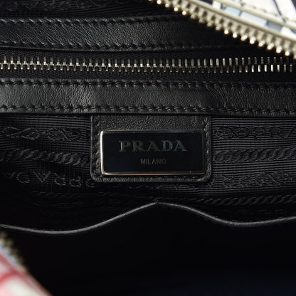 Prada X JAMES JEAN Vitello Comics Flat Messenger Bag Azzurro 7 of 11