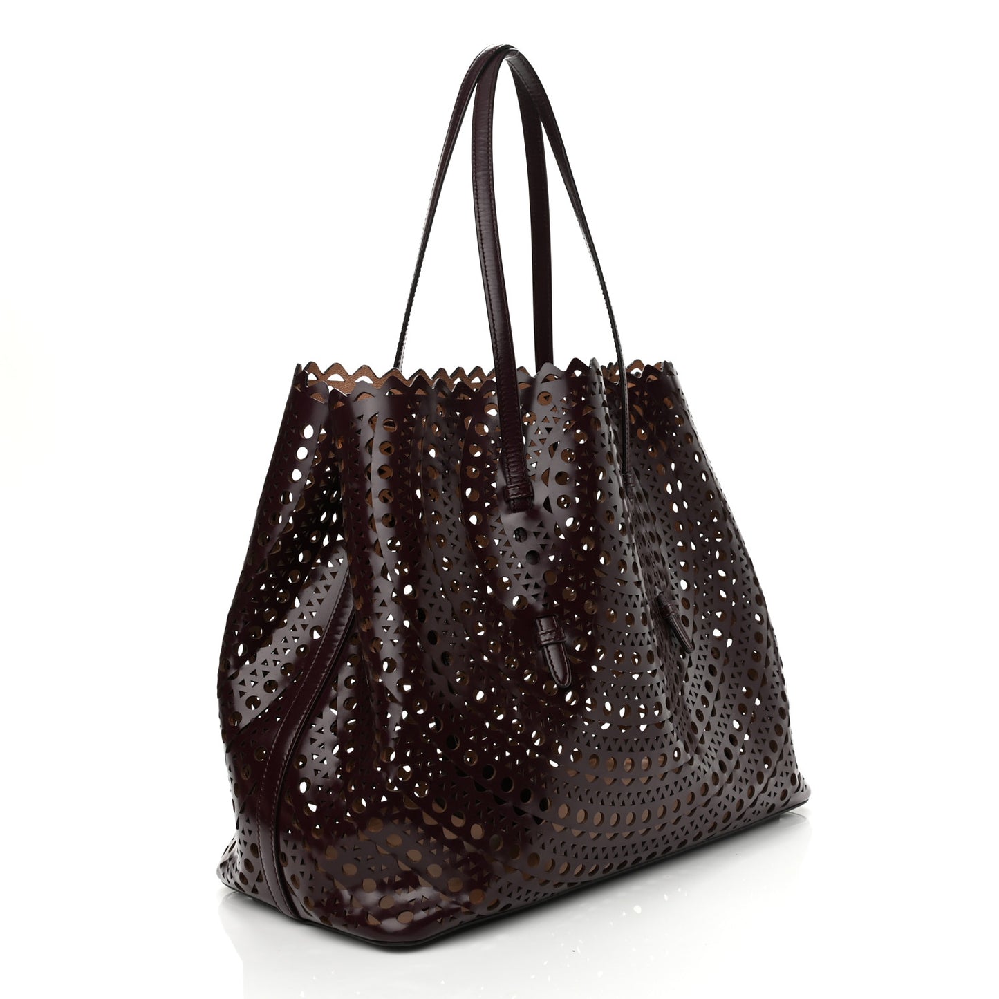 Calfskin Vienne Mina 32 Bag Dark Brown