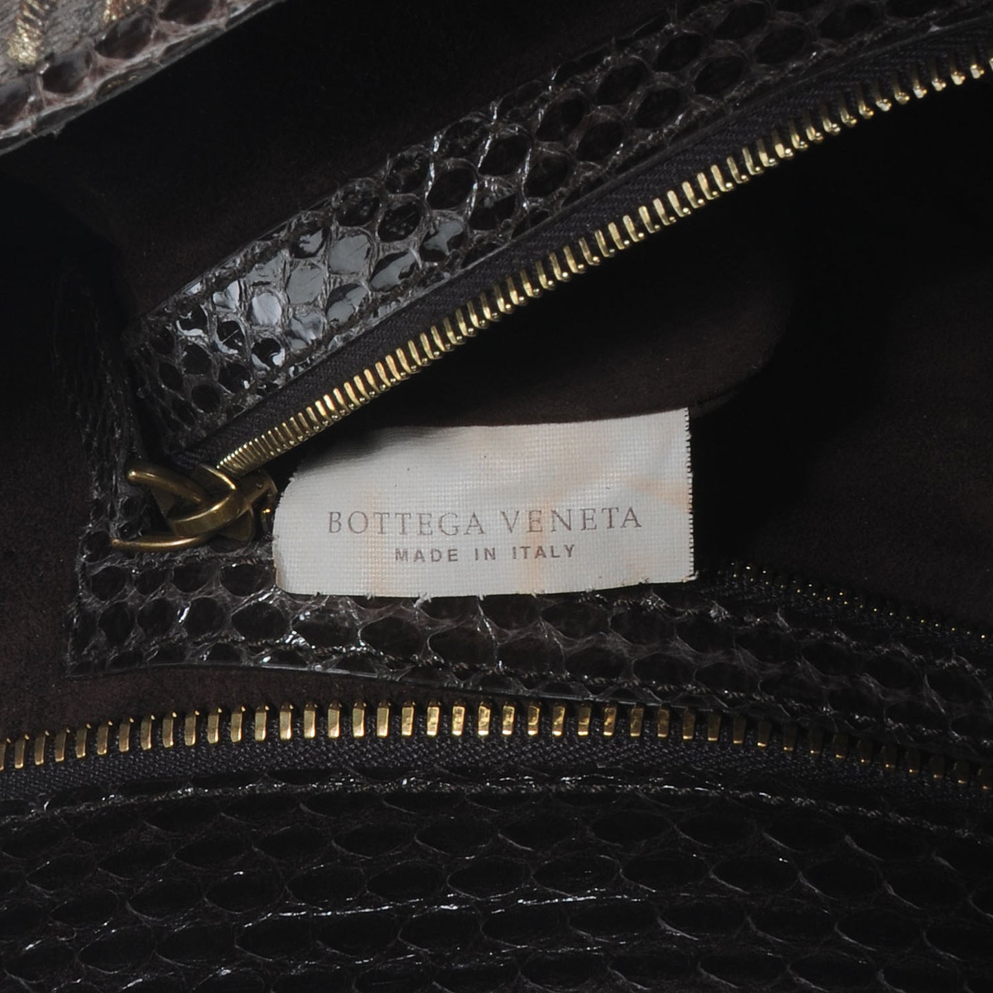 Intrecciato Snakeskin Burnished