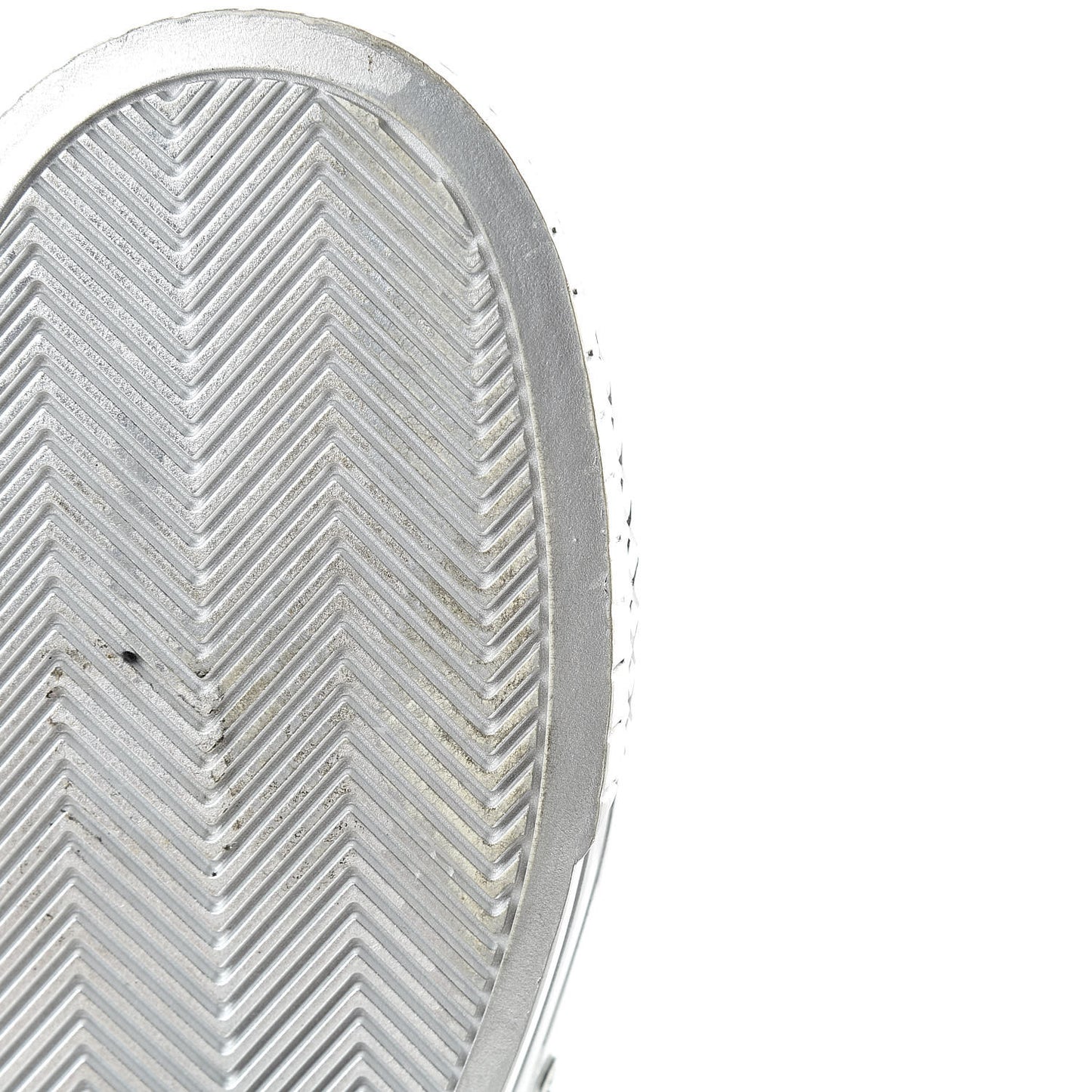 Laminated Lambskin Sneakers 37.5 Silver