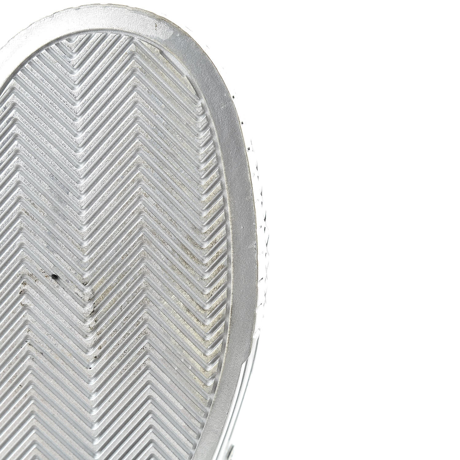 Chanel Laminated Lambskin Sneakers 37.5 Silver 13 of 17