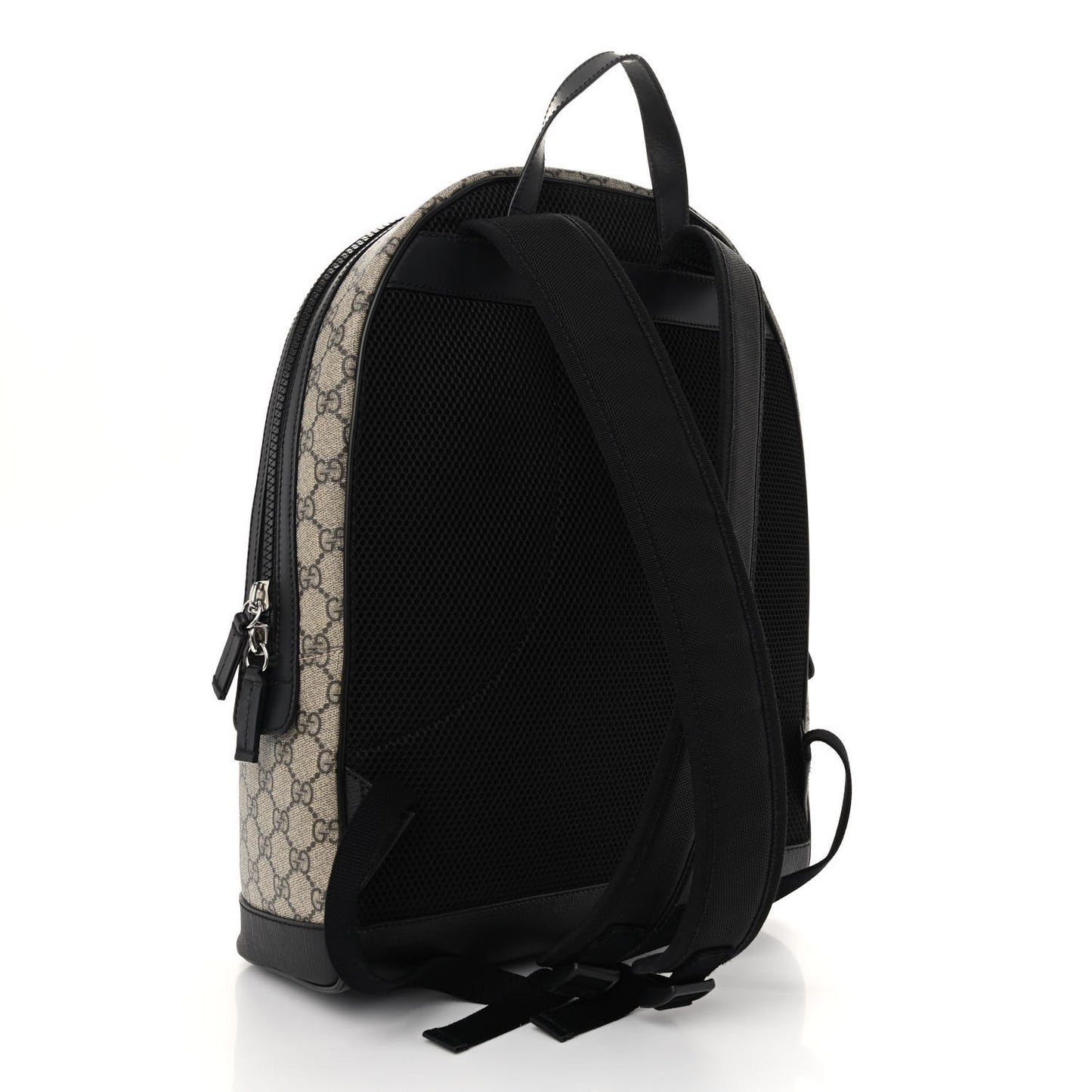 GG Supreme Monogram Medium Backpack Black
