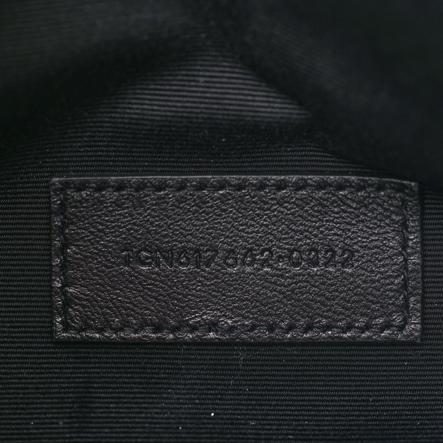 Grain De Poudre Matelasse Chevron Monogram Envelope Clutch Black